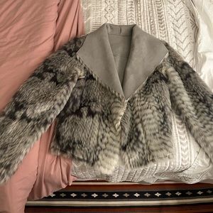 Marrakech Faux Fur Reversible Cropped Jacket